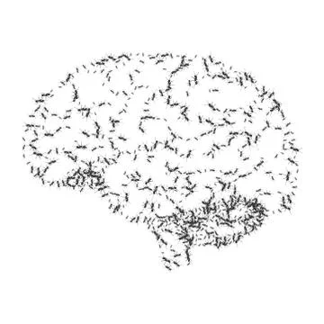 Abstract brain graphic Illustrazione stock