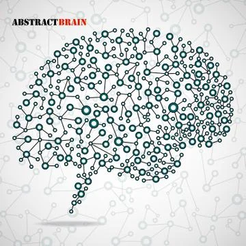 Abstract brain human Stock Illustration