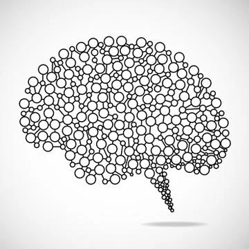 Abstract brain human Stock Illustration