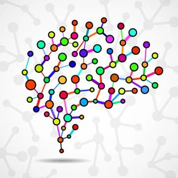 Abstract brain human Stock Illustration