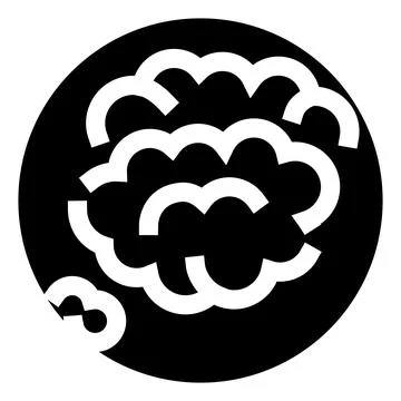 Abstract brain icon representing thinking and intelligence Stock Illustration