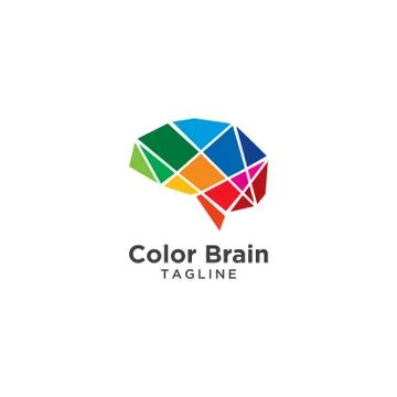 Abstract brain logo template Stock Illustration