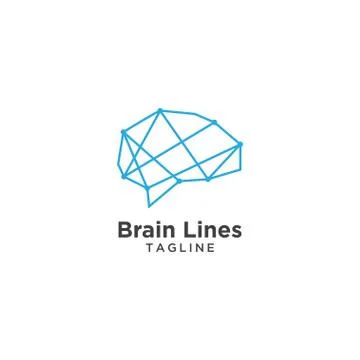 Abstract brain logo template Stock Illustration