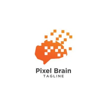 Abstract brain logo template Stock Illustration