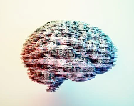 Abstract  brain network connections. Brainstorming and self development con.. Stock Illustration
