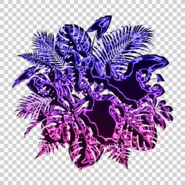 Abstract brain neural network with purple and blue glowing synaptic connections Stock Illustration