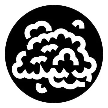 Abstract brain structure forming a connected cloud concept Illustrazione stock