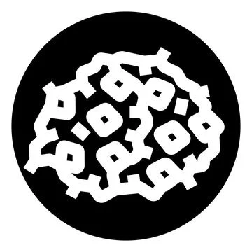Abstract brain symbol representing mind intelligence memory 스톡 일러스트