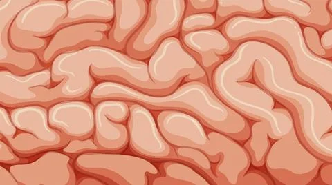 Abstract Brain Texture Illustration Stock Illustration