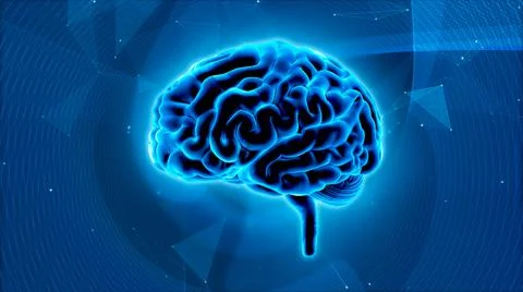 Abstract brain thinking concept background Stock Illustration