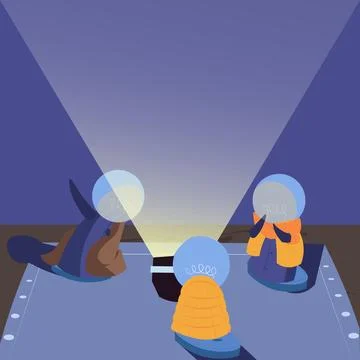 Abstract Brainstorming Problem Solutions, Careful Thinking Concept, Critical Stock Illustration