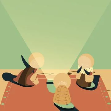 Abstract Brainstorming Problem Solutions, Careful Thinking Concept, Critical Stock Illustration