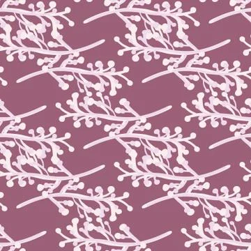 Abstract branches seamless pattern. Vintage rustic with twig pattern. Stock Illustration