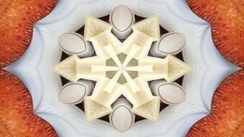 Abstract Breakfast Photo Symmetric Pattern Video stock 91703888