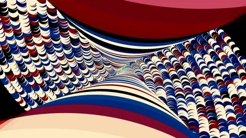 Abstract breathtaking psychedelic optical illusion of circles on black Vídeos de archivo 124315547