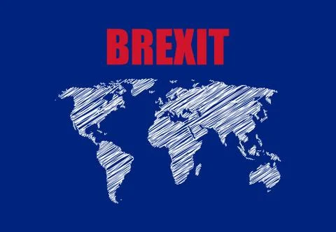Abstract brexit background Stock Illustration