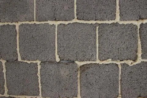 Abstract brick background, cinder block Stockfoto's