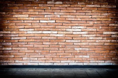 Abstract Brick Room Background. Stock Photos
