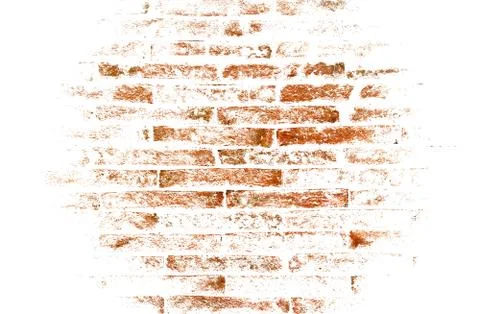 Abstract brick wall on white background 스톡 사진