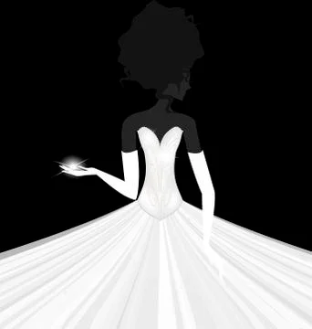 Abstract bride Illustrazione stock