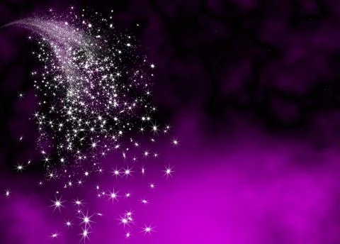 Abstract Bright and Glittering Falling Star Tail Stock Illustration