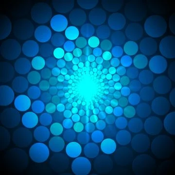 Abstract bright background with circles Stock Illustration