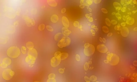 Abstract bright background with flying round objects Stock Illustration