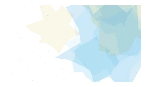Abstract bright background with geometric star shapes and soft blue overlap.. Stock Illustration