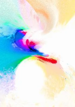 Abstract bright background multicolored splashes of paints digital imitation Stock Illustration