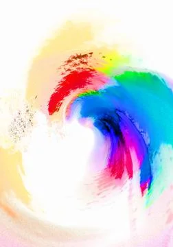 Abstract bright background multicolored splashes of paints digital imitation Stock Illustration