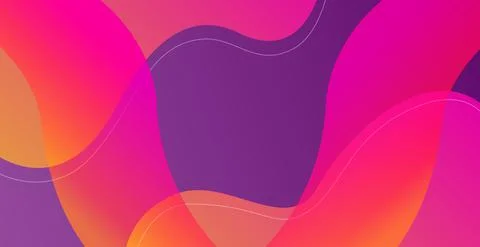 Abstract bright background, multicolored wavy lines - Vector Illustrazione stock