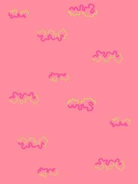Abstract bright background with pink wavy elements. Stock Illustration