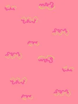 Abstract bright background with pink wavy elements. Stock Illustration