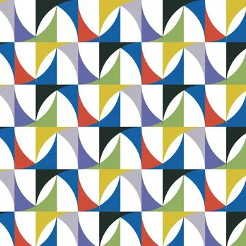 Abstract bright background of rows of blue, red, yellow, green elements. Stock Illustration