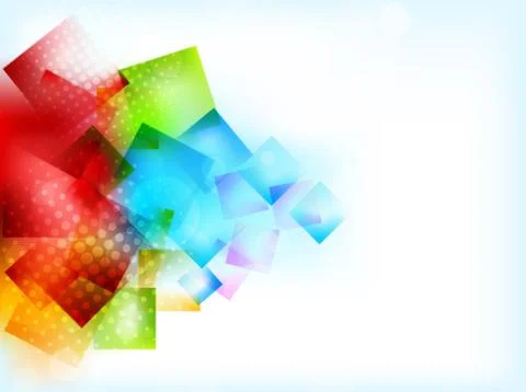 Abstract bright background with squares Stock Illustration