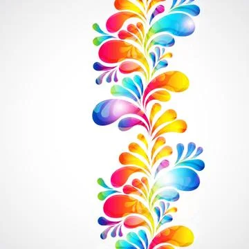 Abstract bright background with teardrop-shaped arches. Stock Illustration