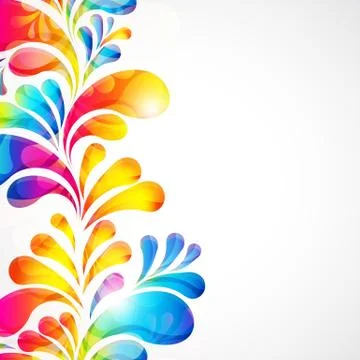 Abstract bright background with teardrop-shaped arches. Stock Illustration