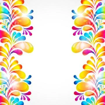 Abstract bright background with teardrop-shaped arches. Stock Illustration