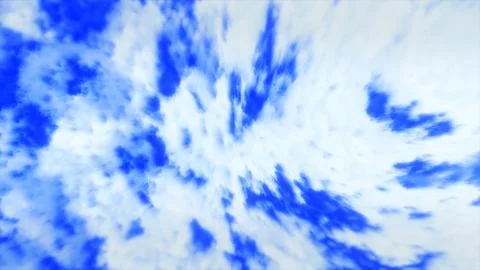 Abstract bright blue and white swirling cloud texture background Stock Illustration
