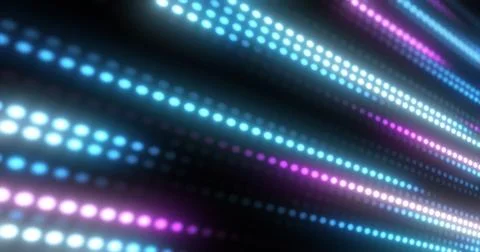 Abstract bright blue background pattern of flying circles of dots and glowi.. イラスト素材