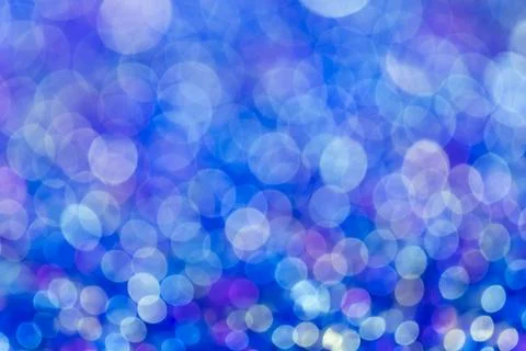 Abstract bright blue bokeh background Stock Photos