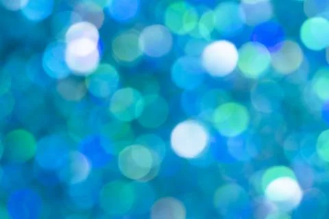 Abstract bright blue bokeh background Stock Photos