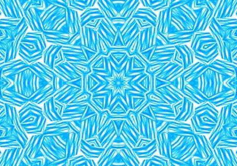 Abstract bright blue concentric pattern Stock Illustration