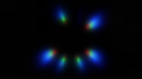 Abstract bright blue light burst with optical flare at center. Digital back.. Video stock 317645232