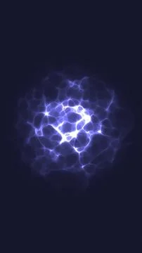Abstract bright blue plasma formation glowing at the center of a dark backg.. 스톡 일러스트