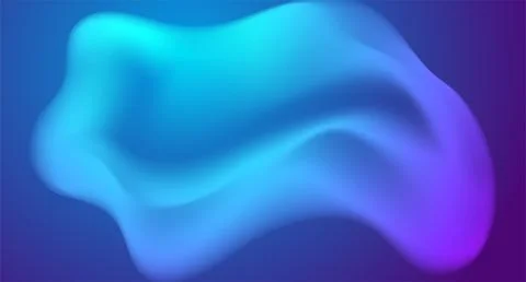 Abstract bright blue purple liquid gradient waves futuristic background Stock Illustration