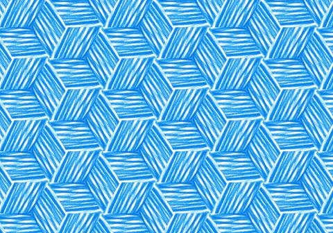 Abstract bright blue repeating pattern Illustrazione stock