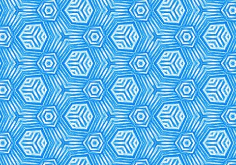 Abstract bright blue repeating pattern Stock Illustration