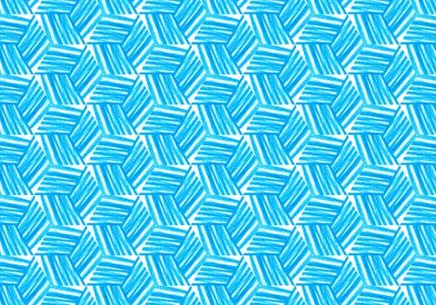 Abstract bright blue repeating pattern Stock Illustration