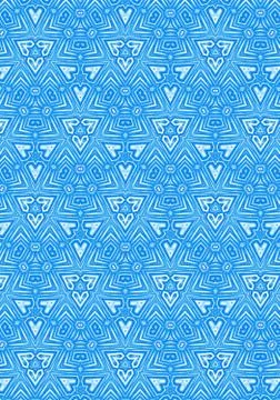 Abstract bright blue repeating pattern イラスト素材